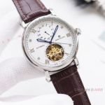 AAA Replica Patek Philippe Complications watches Ss Brown Leather Strap